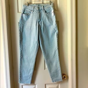 Light Blue Curvy straight Womens Jeans